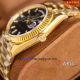swiss clone rolex day date 40 yellow gold black bagutte diamond face watch (3)_th.jpg